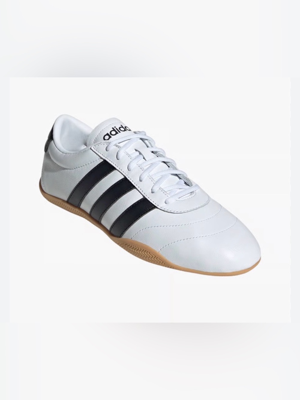 adidas White and Black Samba-Inspired Indoor Sneaker